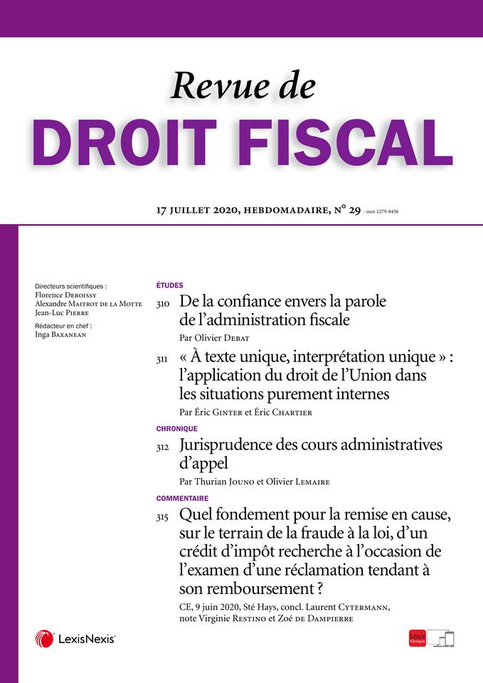 Article 93-3 De La Loi Du 29 Juillet 1982